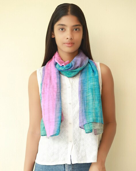 Ombre-Dyed Crinkle Scarf Price in India