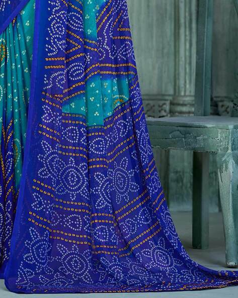 Buy Kanchnar Women's Printed Bandhani Chiffon Saree - at Best Price Best  Indian Collection Saree - Gia Designer