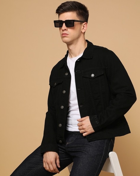 Polo shirt denim outlet jacket