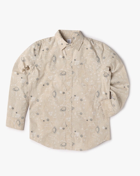 Gap Kids Boys Printed Cotton Shirt