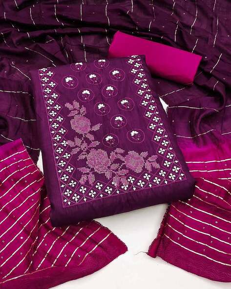 Purple Dress Materials - Buy Purple Dress Materials Online at Best Prices  In India | Flipkart.com