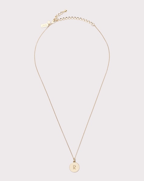 Kate spade gold letter on sale necklace