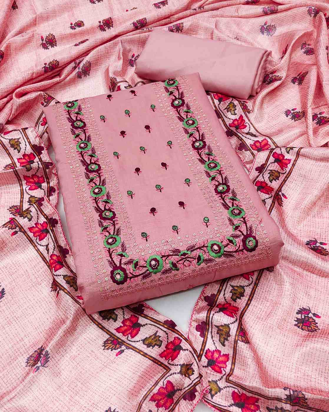 Buy Pink Dress Material for Women by MF NEXT COM Online | Ajio.com