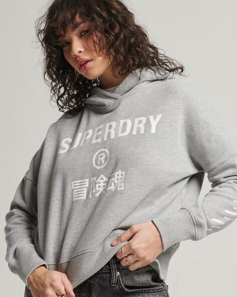 SUPERDRY Brand Print Loose Fit Hoodie