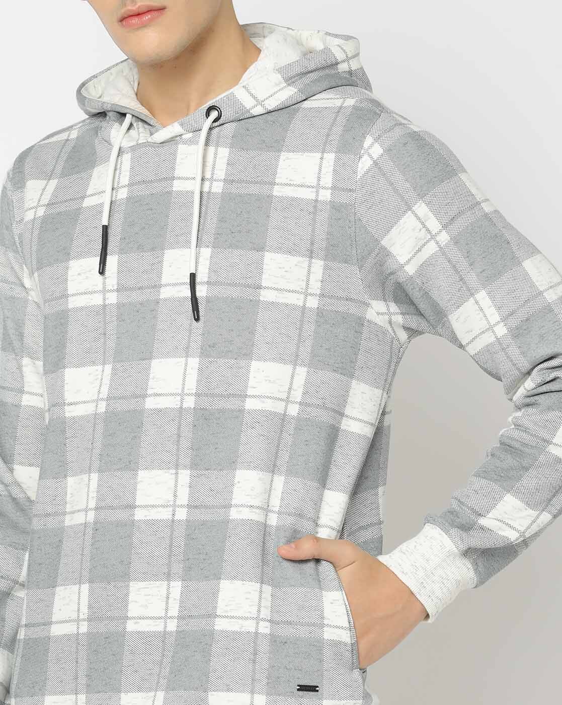 Off white checkered outlet hoodie