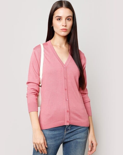 Buy Pink Sweaters Cardigans for Women by MONTE CARLO Online