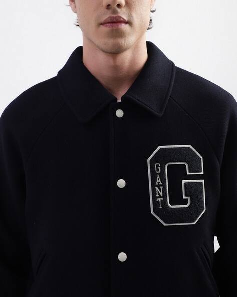 Puffer Jacket Gant Half Sleeve Jacket Logo Print Puffer Jacket - Main Image