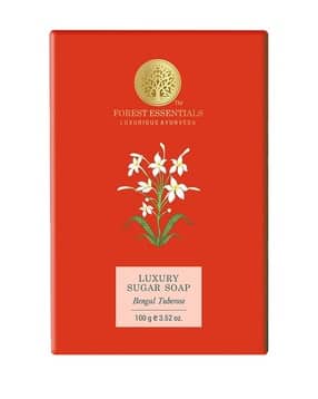 forest essentials Bengal Tuberose Luxury Sugar Ayurvedic Handmade Soap-picture-49
