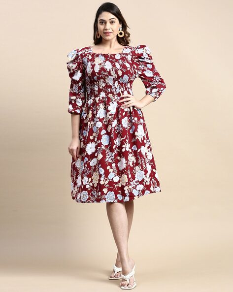 Suno Flared Floral Dress, $405, farfetch.com