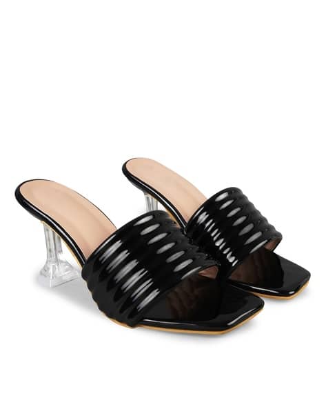 Slip-On Heels with Open-Back