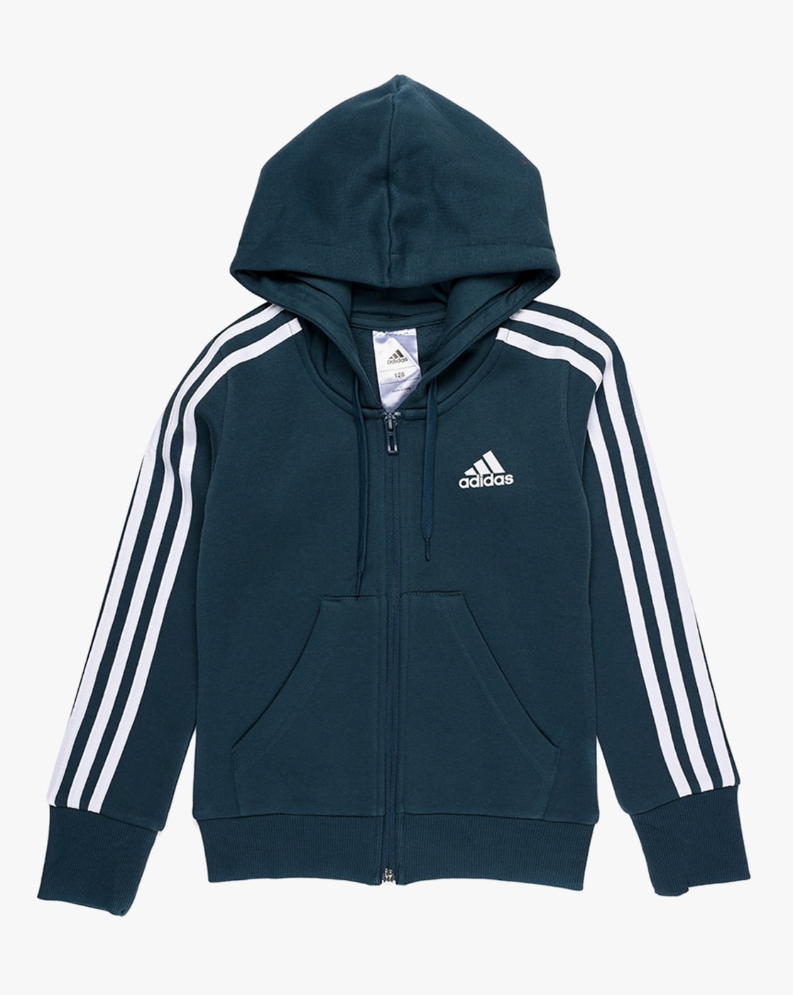 Buy Adidas Kids 3S Regular Fit Bomber Jacket Blue Color Girls AJIO LUXE