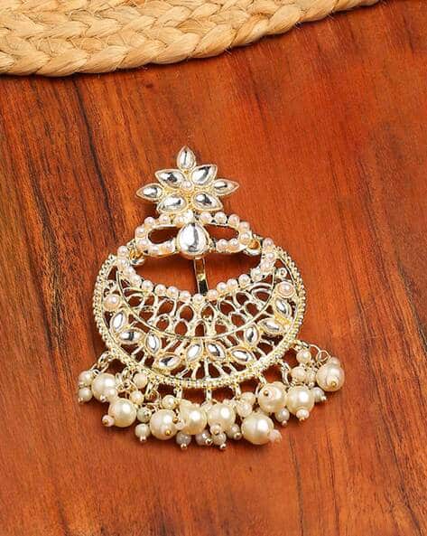 Fabula Gold-Plated Kundan-Studded Juda Pin