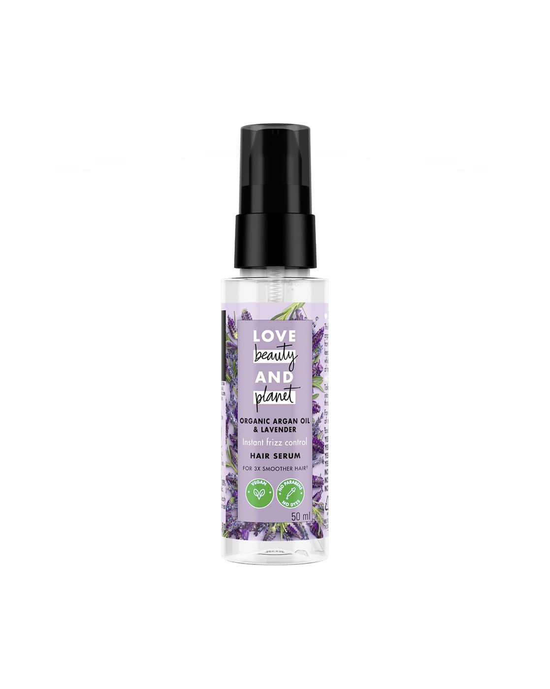 LOVE beauty AND planet Argan Oil & Lavender Hair Serum