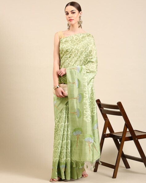 Buy Green Sarees for Women by Kalyan Silks Online