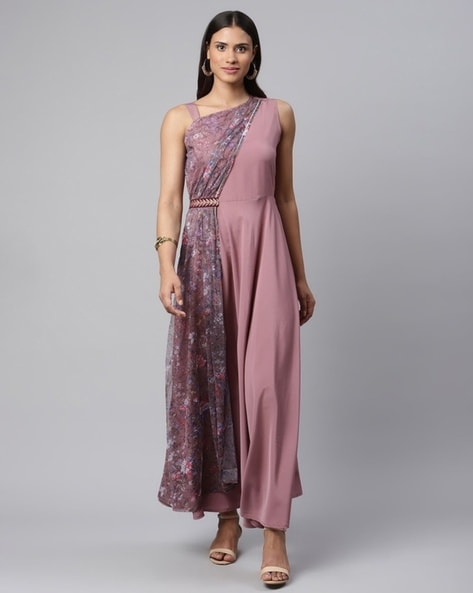 Buy Mauve Dresses & Gowns for Women by AHALYAA Online