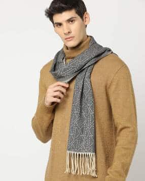 Buy Grey Mufflers for Men by DNMX Online | Ajio.com