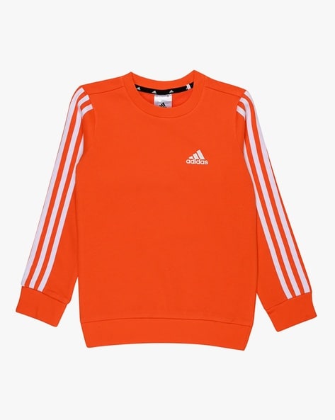 Orange store adidas sweatshirt