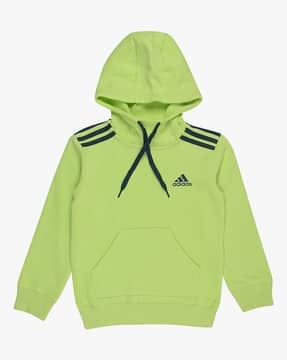 Buy Adidas Kids B 3S TT Regular Fit Hoodie Lime Green Color Boys