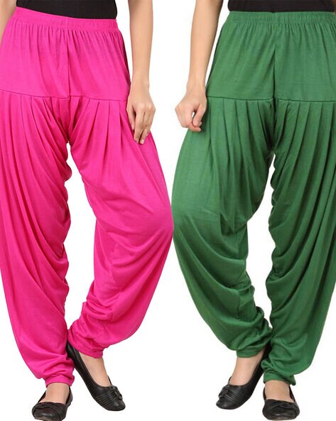 Pack of 2 Cowl Patiala Pants Price in India