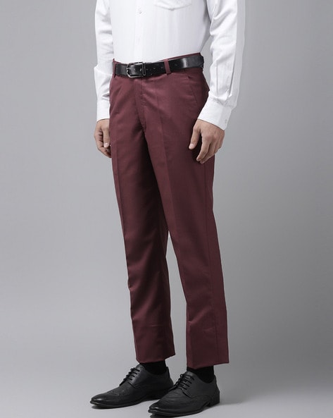 Burgundy Dress Pants For Men