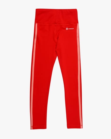 Red adidas 2025 pants girls