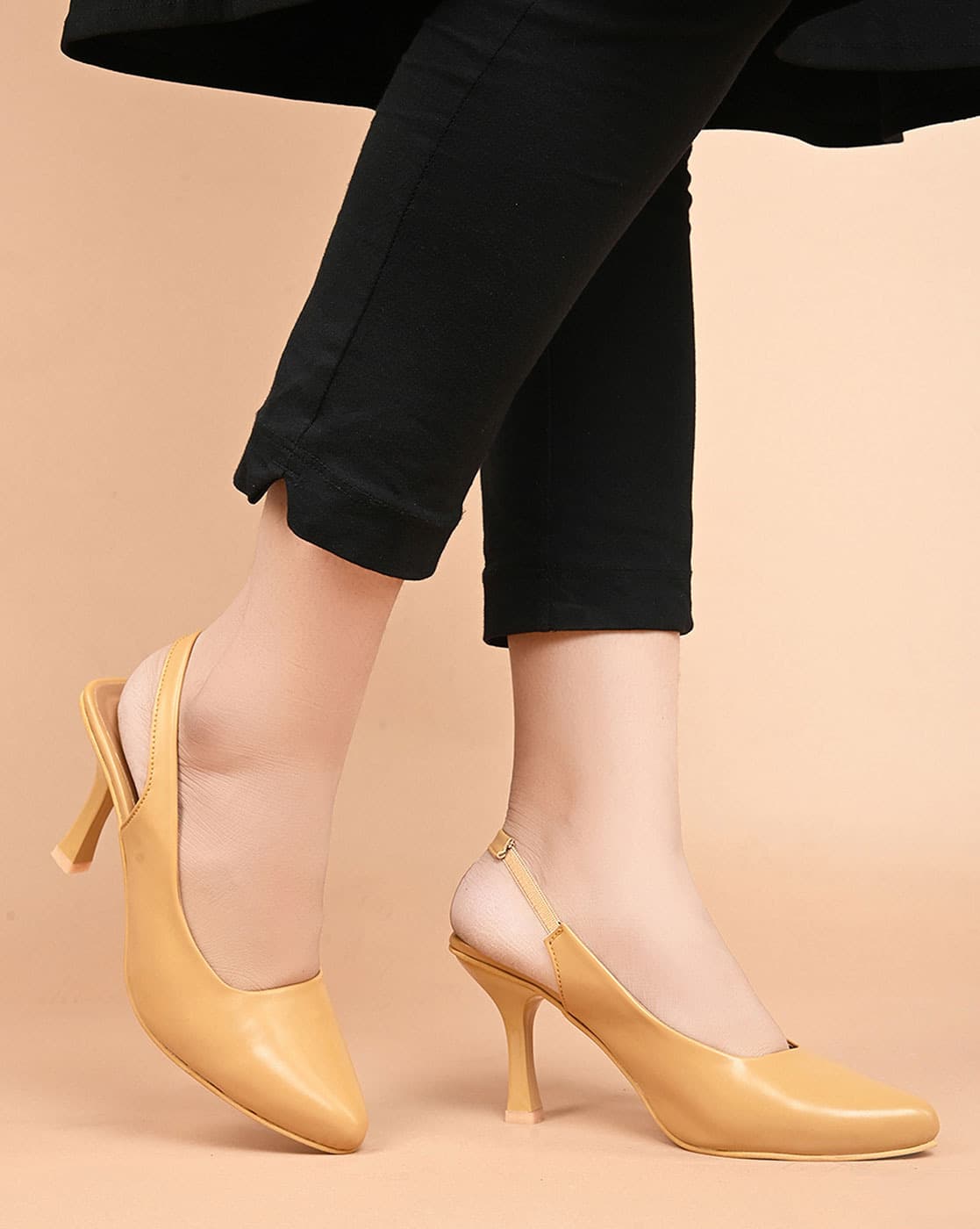 Tacones Sandalias Kitten Heel Buy Tan Heeled Sandals For Women By