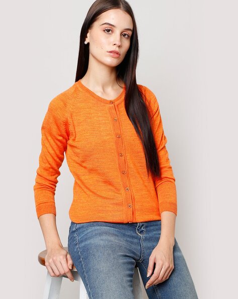 Buy Orange Sweaters & Cardigans for Women by MONTE CARLO Online