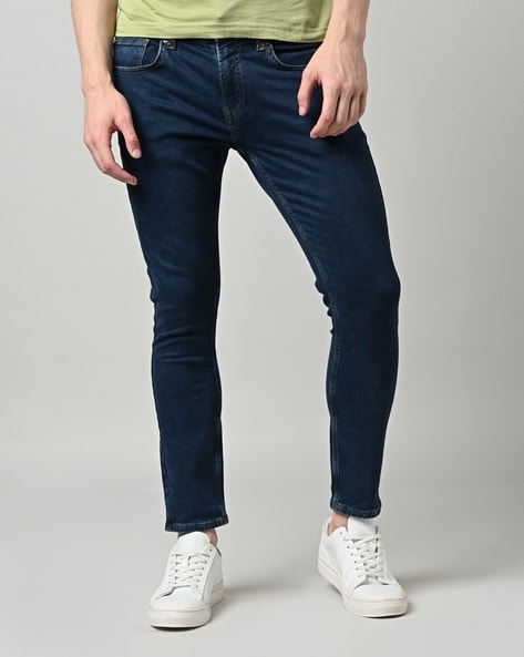 Spykar Men Light-Wash Tapered Fit Jeans