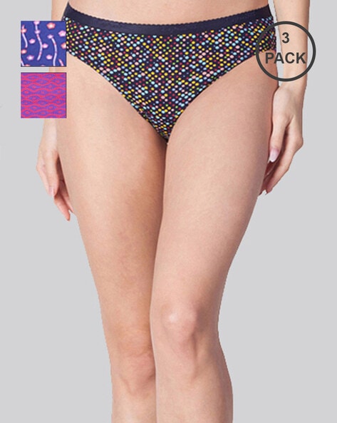 Jockey Women Bikini Briefs - Pack of 3 (Assorted) Price - Buy Online at  Best Price in India