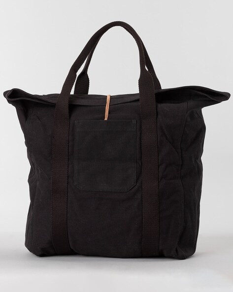 Mens black cheap leather tote bag