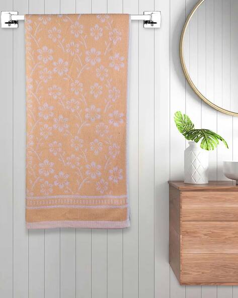 FABINALIV 300 GSM Floral Print Bath Towel 55" x 27"