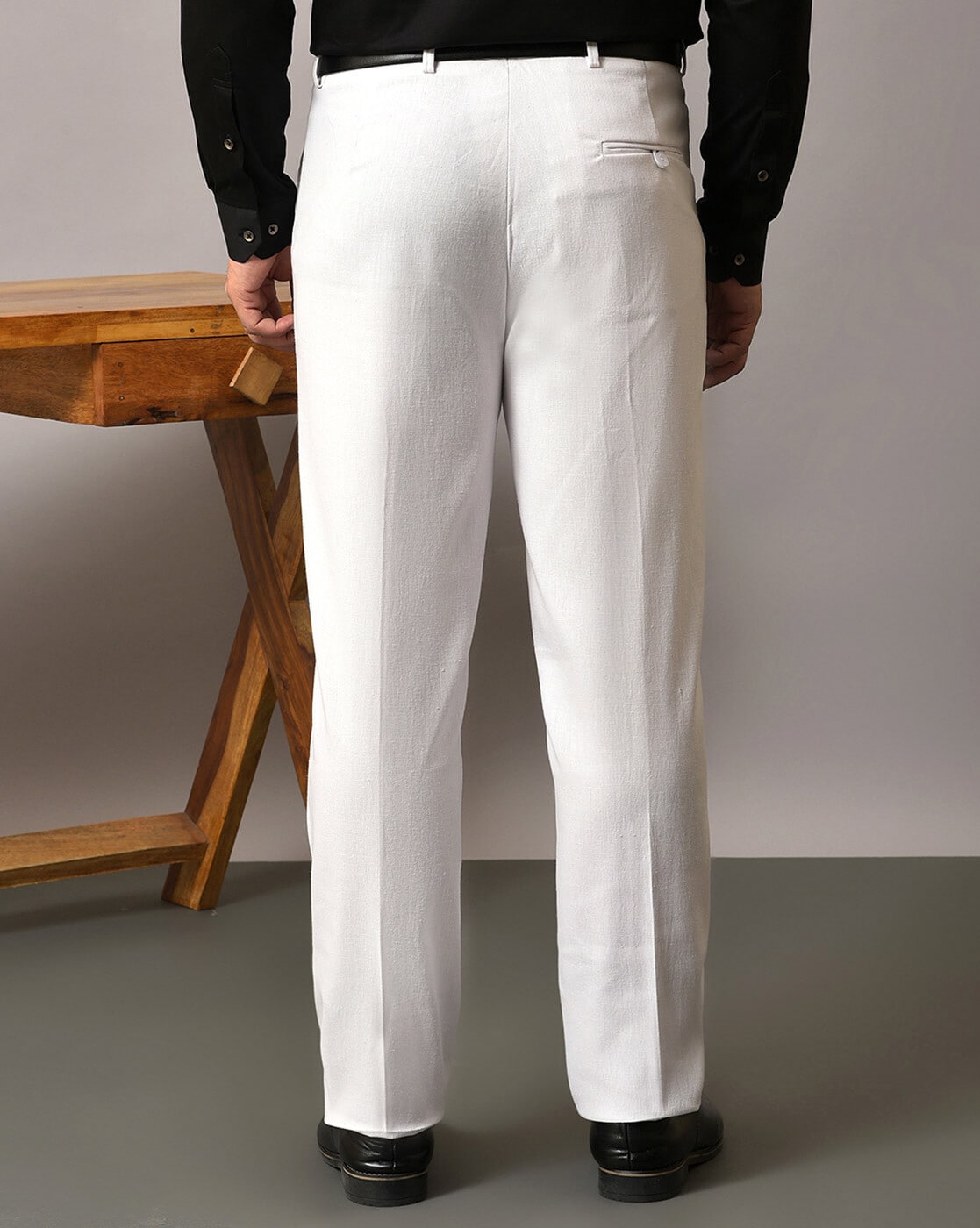 WHBM® Jolie Button Straight Luxe Stretch Pant | White House Black Market