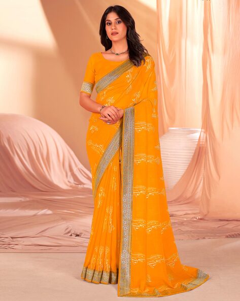 Buy Yellow Sarees for Women by Ri-wah Online