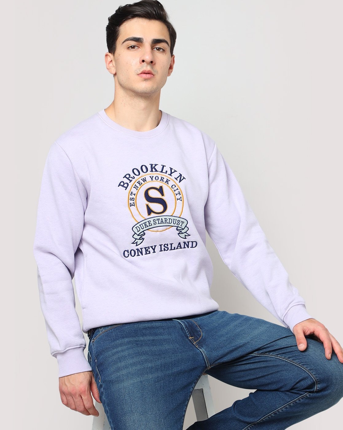 Buy Purple Sweatshirt Hoodies for Men by DUKE Online Ajio