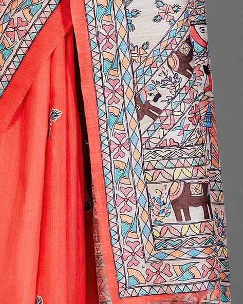 Beautiful Manipuri Silk Saree with Foil Print | Vastranand