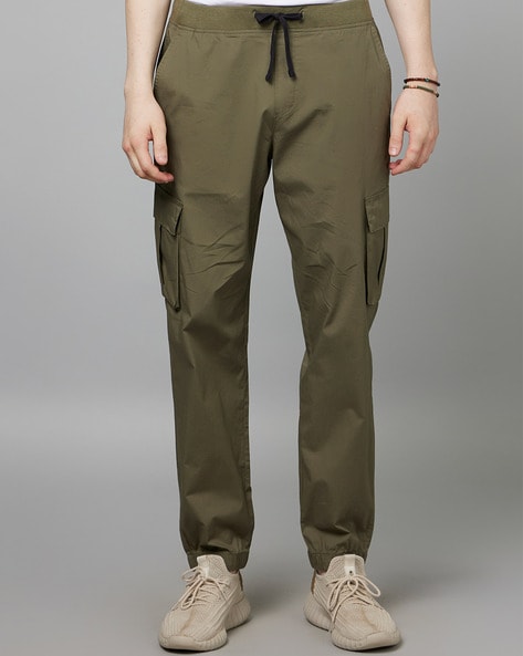 Buy celio*navy Solid Slim Fit Trousers for Men Online @ Tata CLiQ