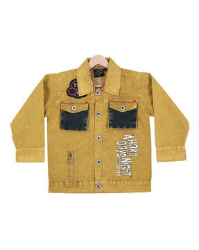 Kids yellow denim on sale jacket