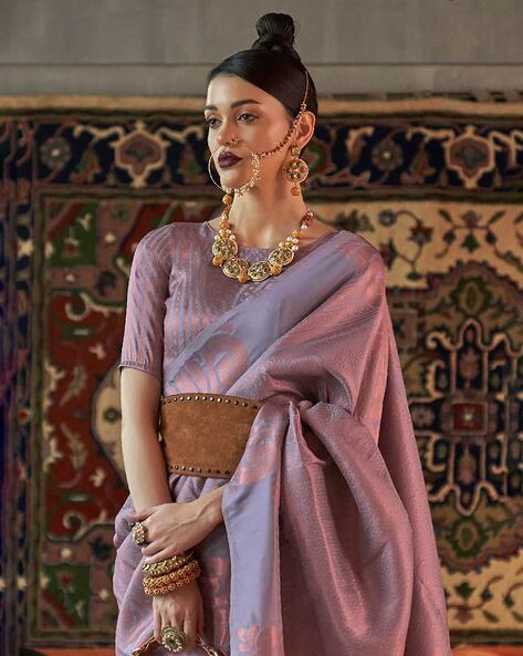 Mauve Kanjivaram Silk Saree for Women, Wedding Party, Festive Wear,  Traditional Indian Designer Iraah.store - Etsy