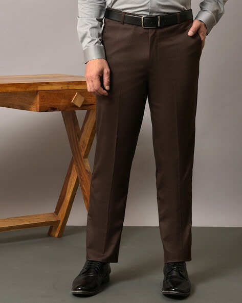 Dark Brown Tailoring Low Rise Trouser | Helsa – motelrocks-com-us