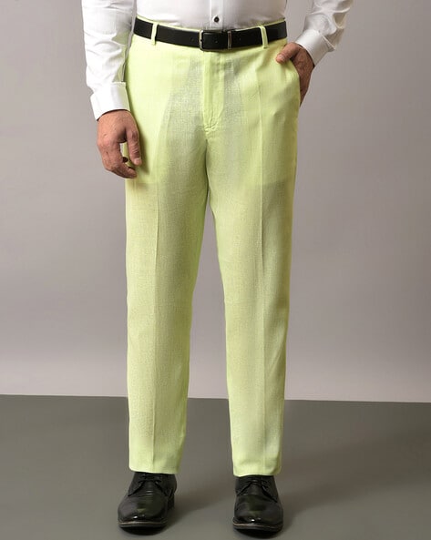 Men's Lime Green Dress Pants | Mint Color Trousers