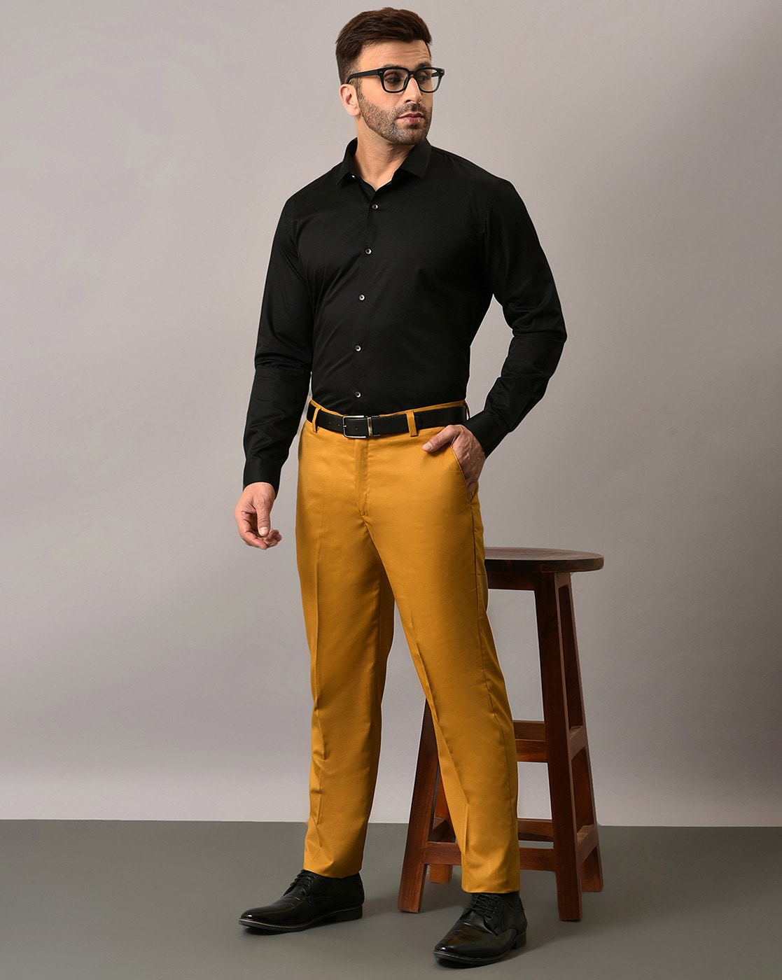 RAFFON Slim Fit Men Yellow Trousers - Buy RAFFON Slim Fit Men Yellow  Trousers Online at Best Prices in India | Flipkart.com