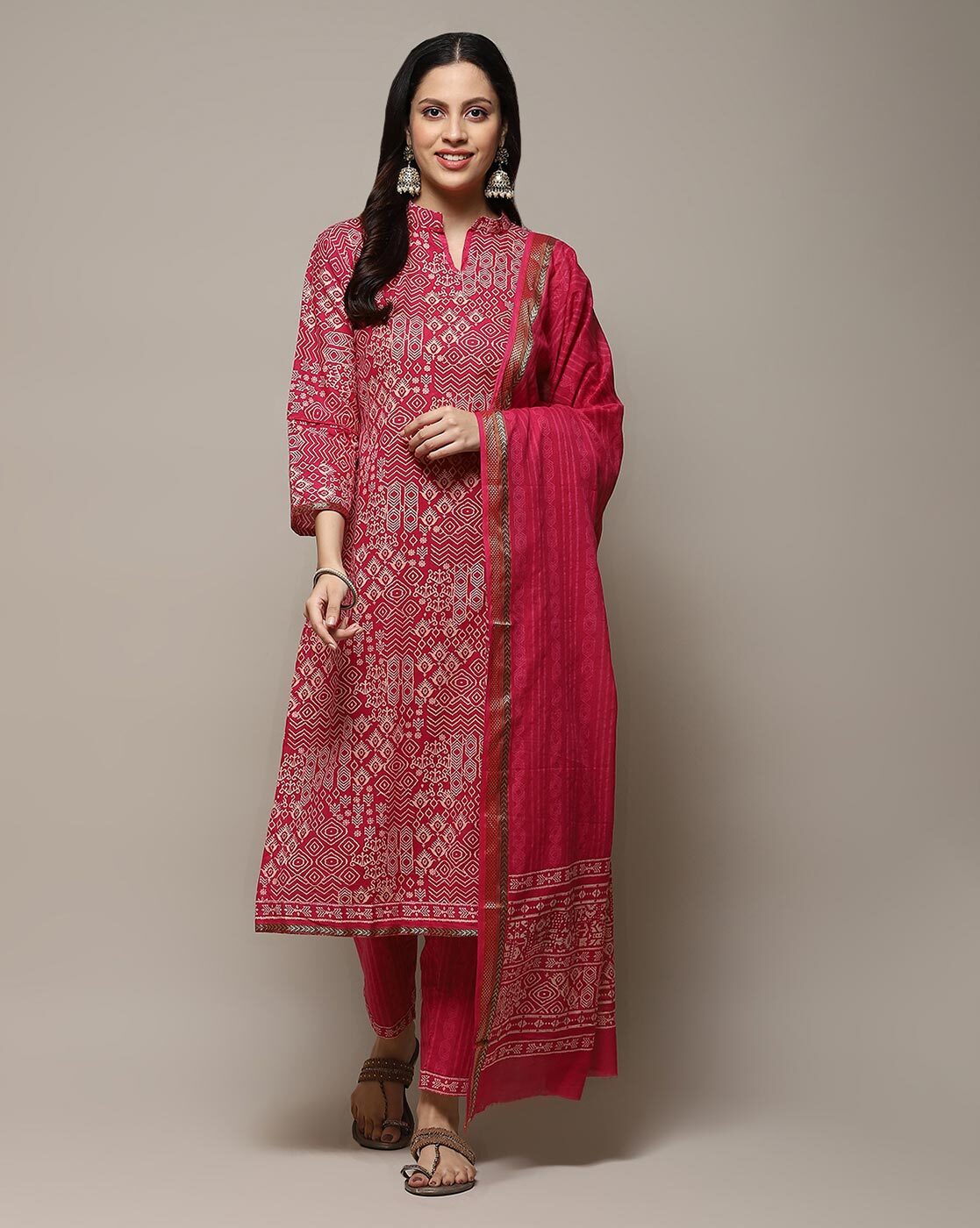 Buy Green Dress Material for Women by BIBA Online | Ajio.com
