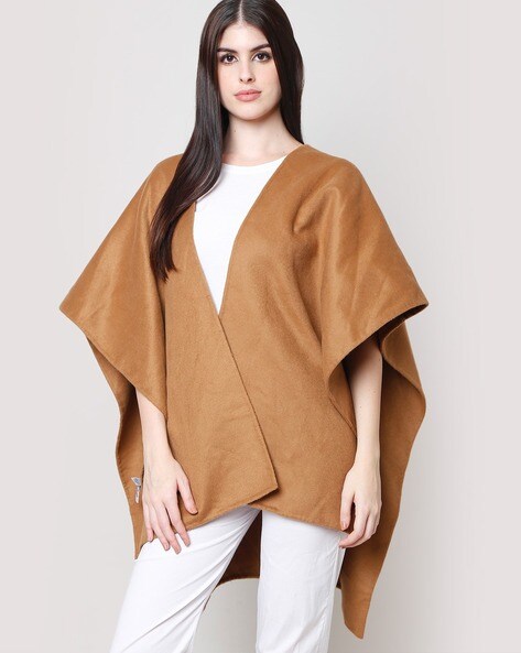 Woven Front-Open Poncho Price in India