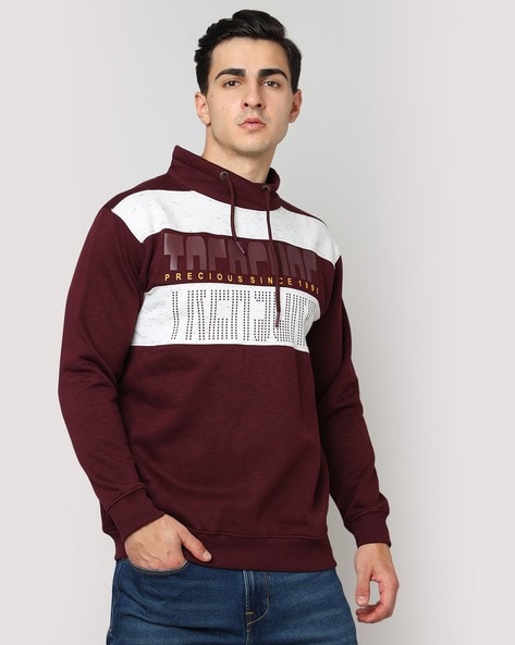 Buy Wine Sweatshirt Hoodies for Men by DUKE Online Ajio