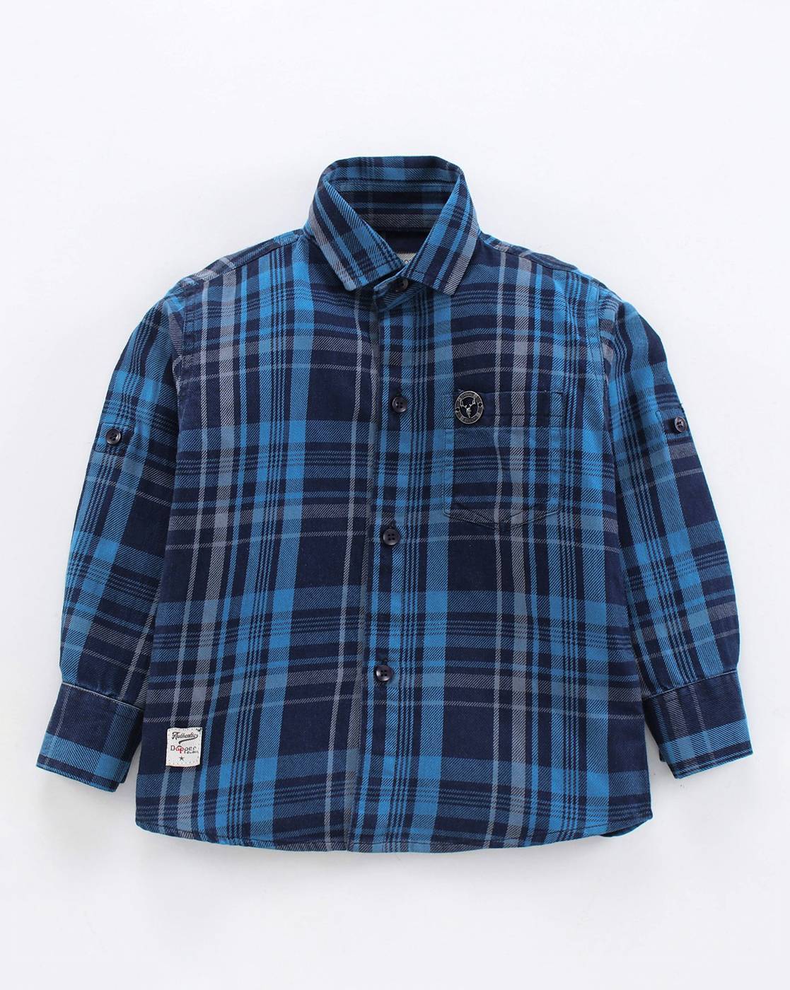 Buy Blue Shirts for Boys by DAPPER DUDES Online