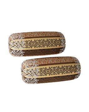Set of 2 Printed Bolster Covers 32" x 16"