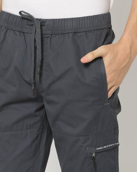 Slim Fit Flat-Front Jogger Pants