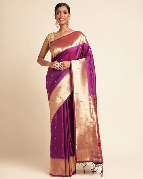 Buy Violet Paithani Saree online-Karagiri – Karagiri Global