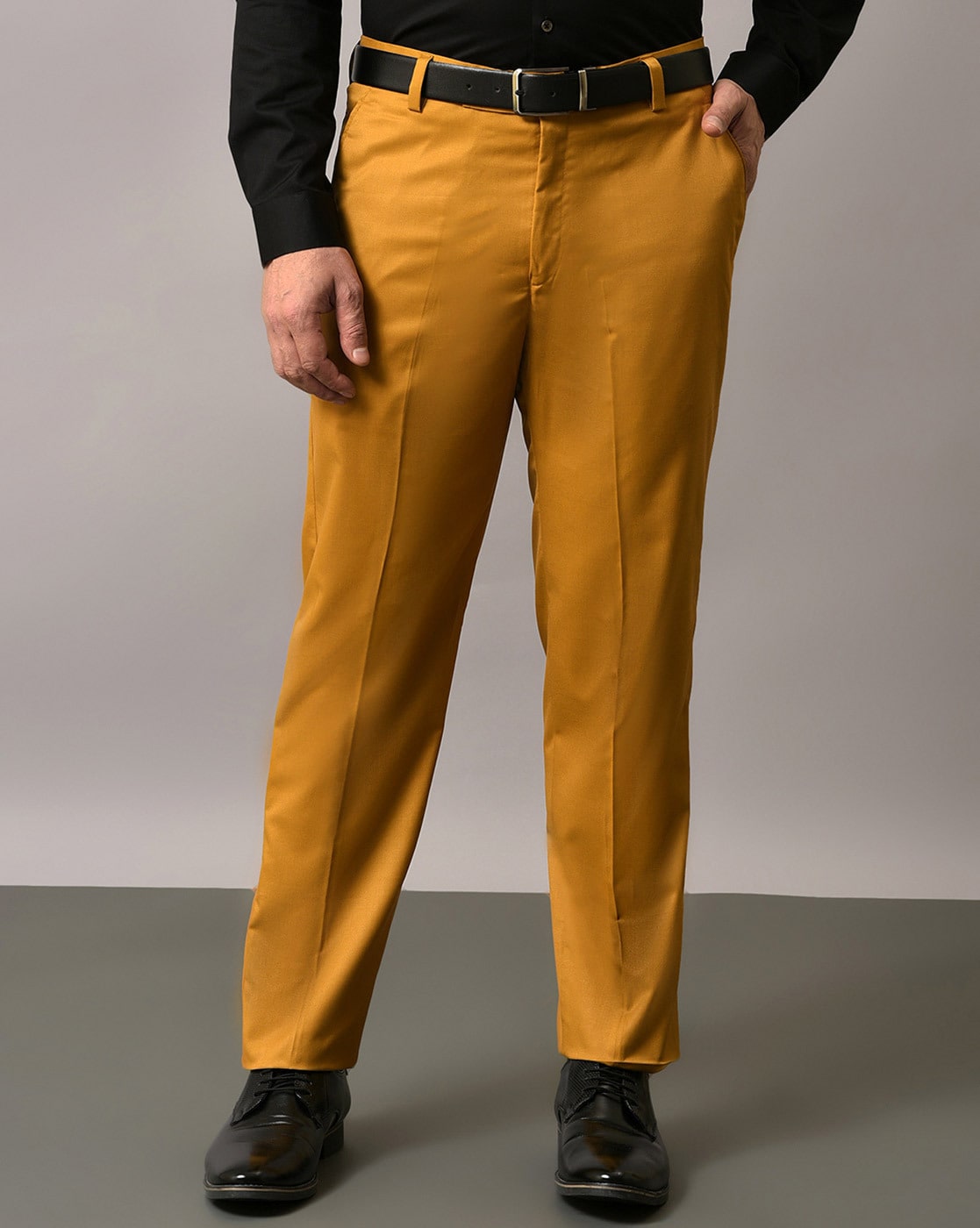 INDIAN TERRAIN Slim Fit Men Yellow Trousers - Buy INDIAN TERRAIN Slim Fit Men  Yellow Trousers Online at Best Prices in India | Flipkart.com