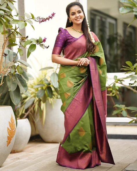 Kanjivaram Soft Silk Sarees - Luxurious & Soft Comfort – Avishya.com